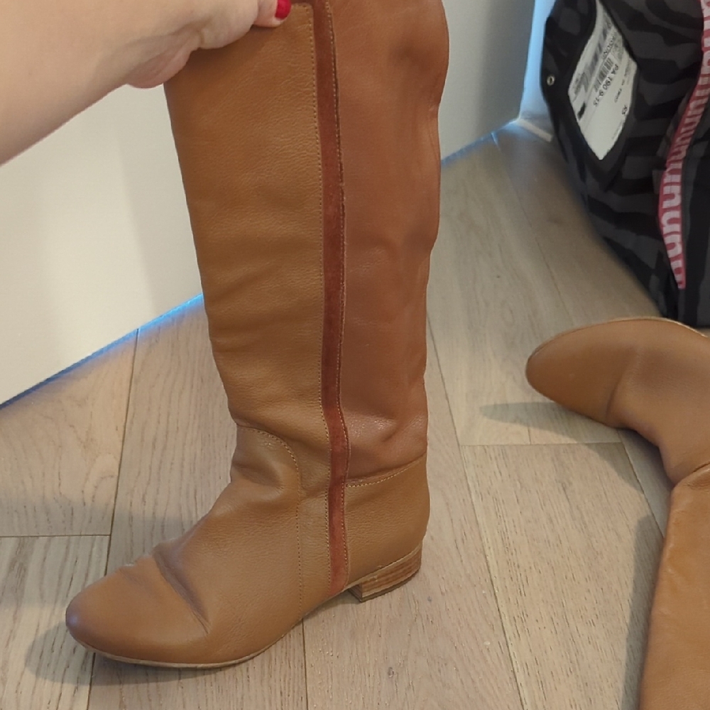 Nine West Tan Over the Knee Boots